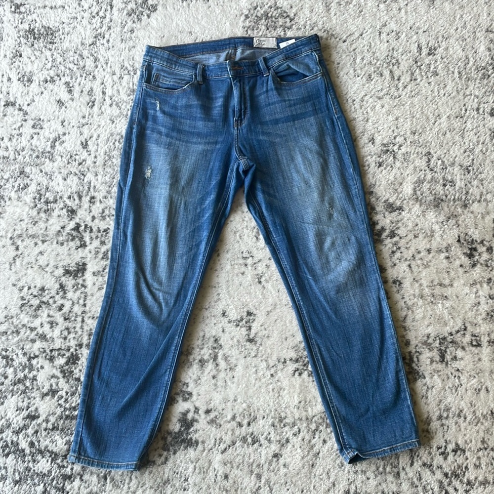 Cosmic Blue Love Distressed Jean, Women’s